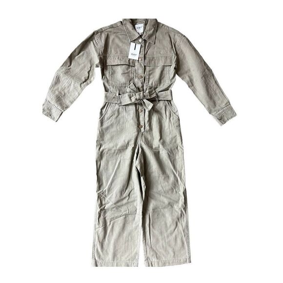 OAT NEW YORK Twill Jumpsuit Olive/Vintage Army Green Size XS - Picture 3 of 5